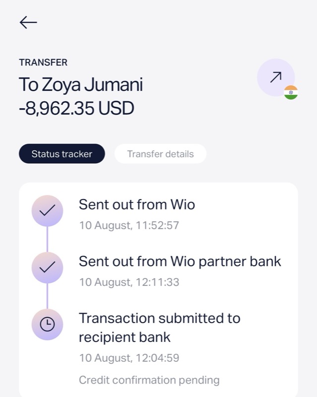 Paycheck sent to a DM setter